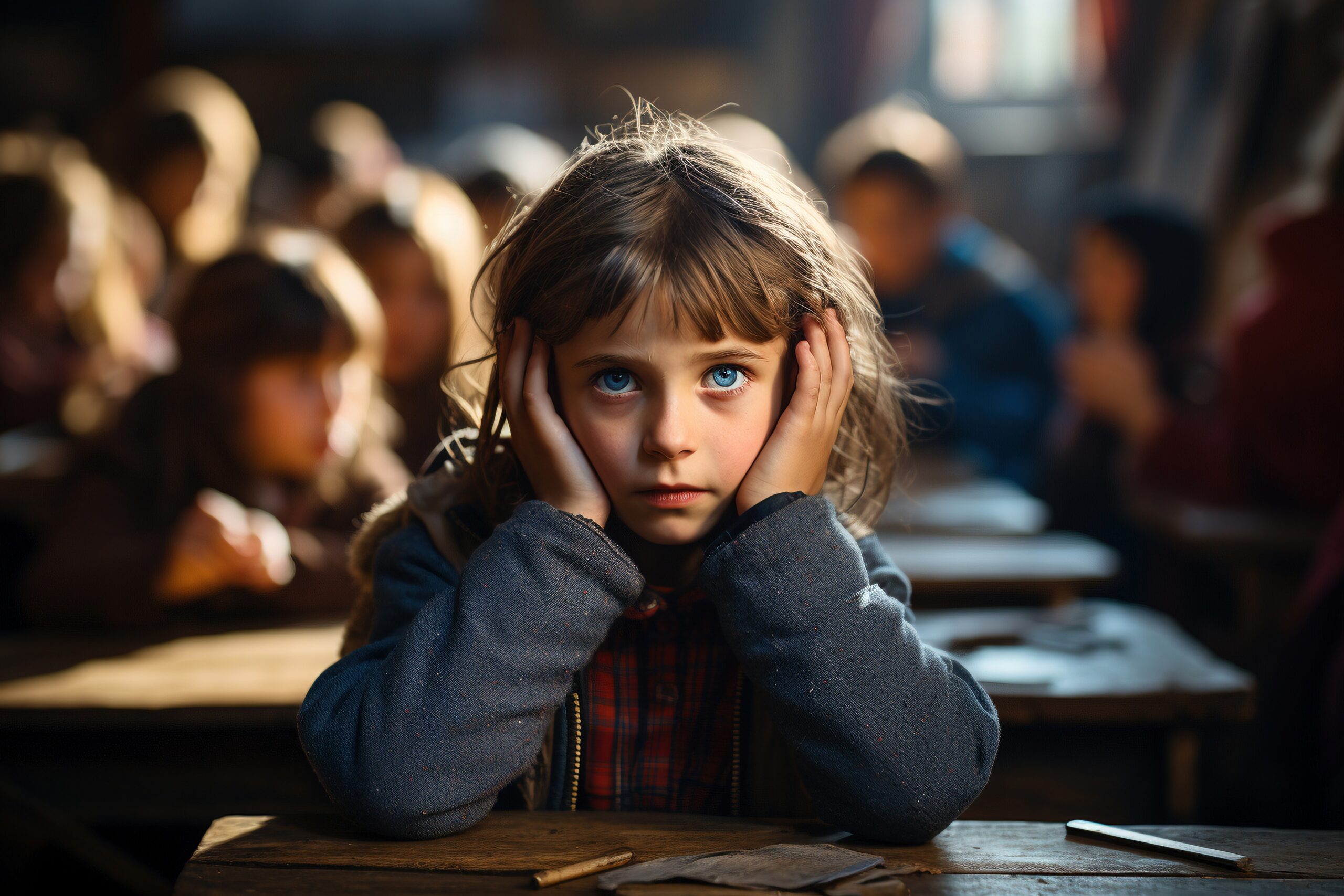 Kinder mit Problemen in der Schule, Schulstress und Lernprobleme